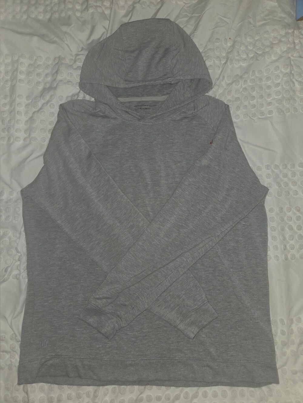 Holderness & Bourne Hoodie Mens XL Gray Lawson Pullover Lightweight Stretch Golf